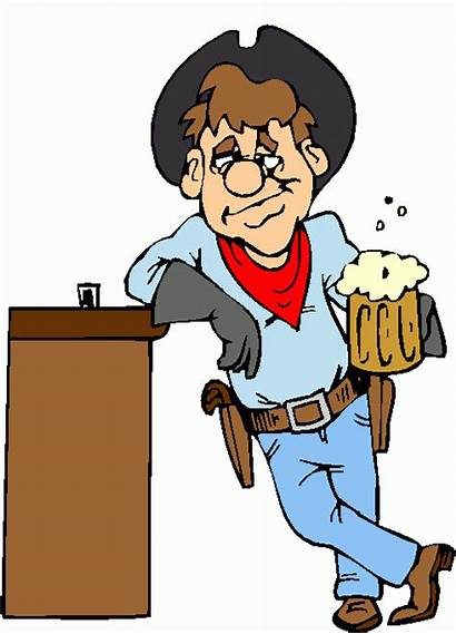 Bar Clipart Pub Cliparts Clip Cowboy Cartoon