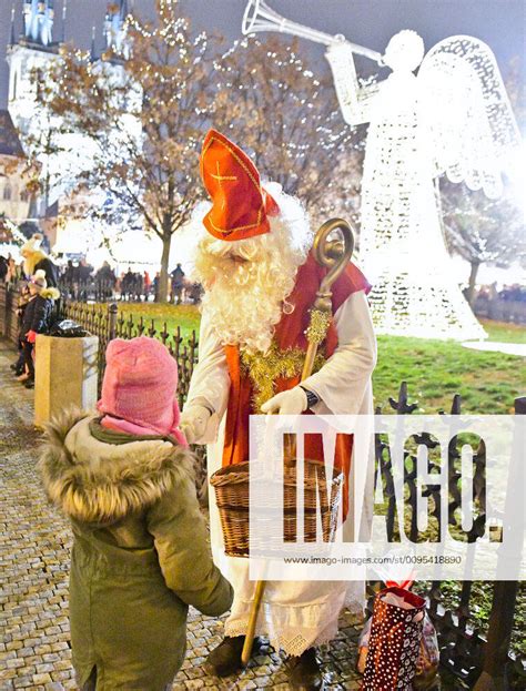 saint nicholas day in prague czech republic december 5 2019 there s a tradition in czech