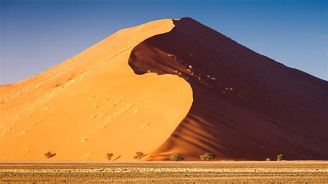 Brown Mountain Digital Wallpaper Landscape Desert Sand Dune Hd