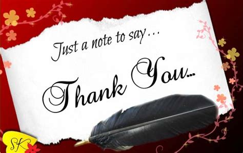 Just A Note To Say Thank You Free For Everyone Ecards Greeting Cards