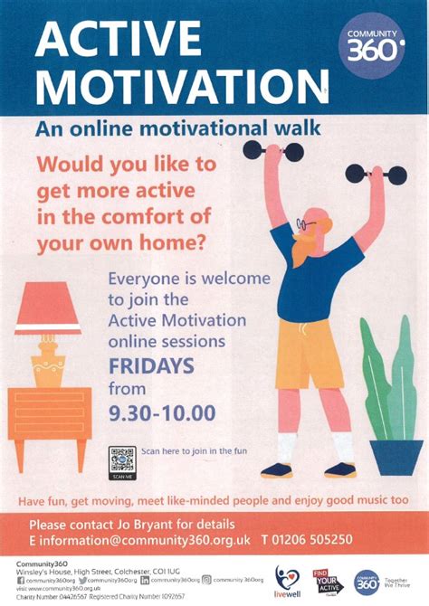 Online Active Motivational Walk By Community 360 Halstead Town Council