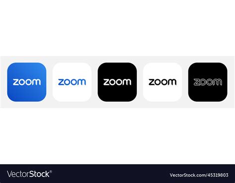 App Icon Zoom Royalty Free Vector Image Vectorstock