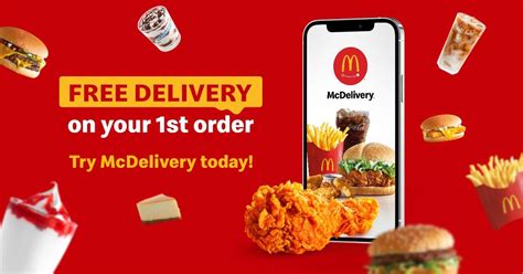 Unsuccessful delivery due to addressee requested later delivery due to action: McDonald's® Malaysia | Enjoy FREE first delivery