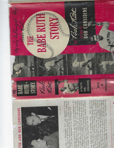 the babe ruth story by ruth babe as told to bob considine signed by babe ruth near fine