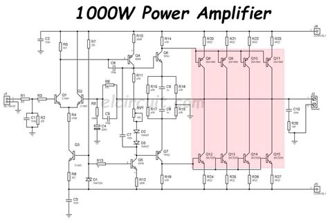The last circuit was added on thursday, november 28, 2019.please note some adblockers will suppress the schematics as well as the advertisement so please disable if 13.5 watt power amplifier using a tl081 opamp and tip125 / tip120 power transistors. 1000W Power Amplifier 2SC5200 2SA1943 - Electronic Circuit
