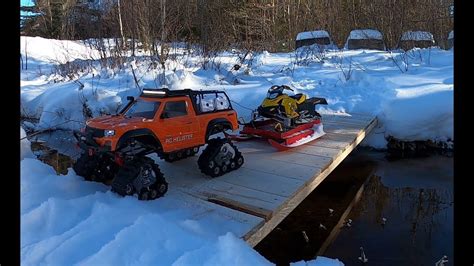 Skidoo Rc Snowmobile Long Trackadventurejumpingtraxxas Trx4 Traxx