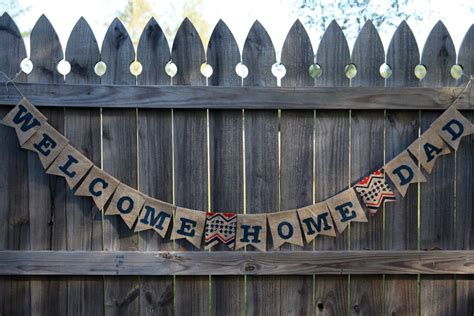 Deployment Banner / Welcome Home Banner / Custom Burlap Banner / Military Banner / USA Banner by ...