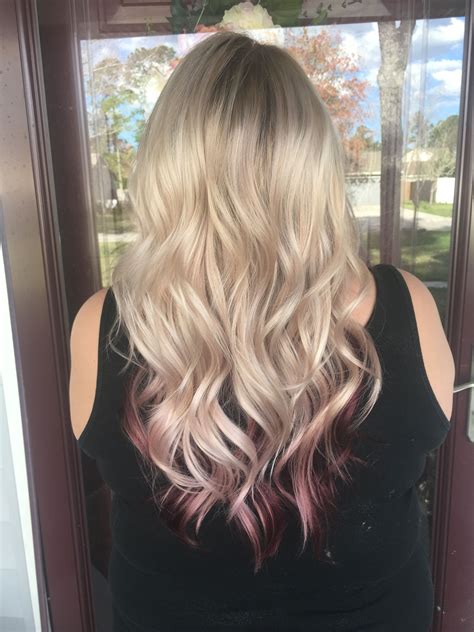 Gorgeous Honey Ash Blonde Balayage With Some Red Violet Underneath