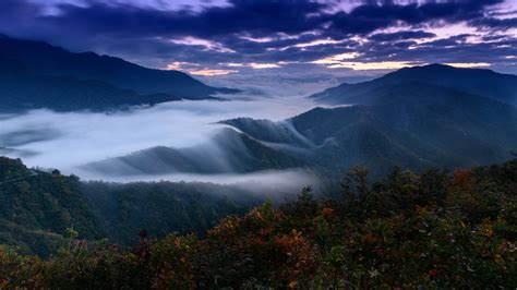 Foggy Clouds Covering Mountains 4k Hd Nature 4k