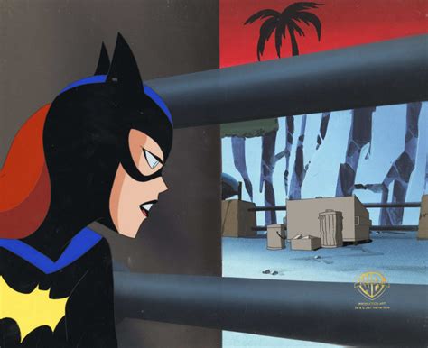 The New Batman Adventures Original Production Cel On Original Backgrou