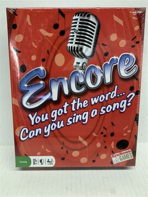 Encore You Got The Word Can You Sing A Song Board Game New In Box