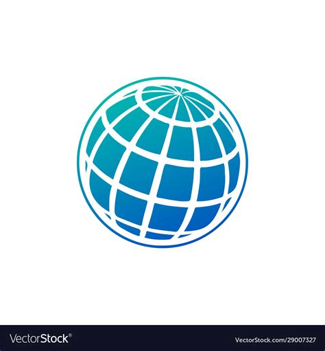 Globe Icon World Symbol For Your Web Site Vector Image