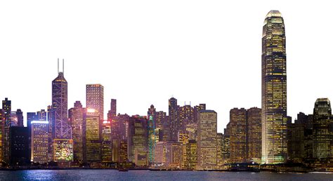 City At Night Skyline Png Image For Free Download