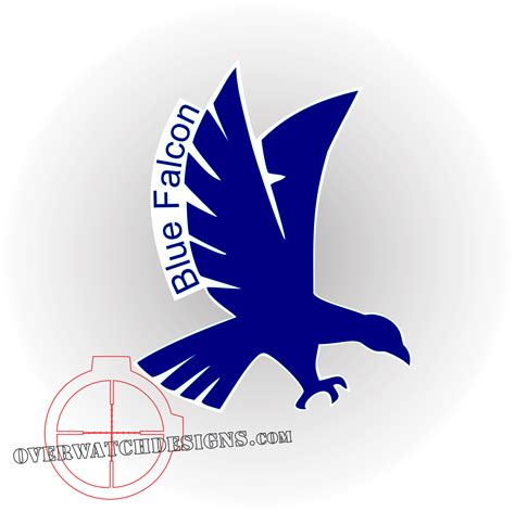 Blue Falcon In Flight Overwatch Designs