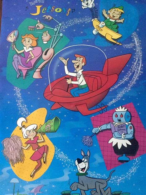 Meet The Jetsons Poster 1986 Hanna Barbera Great Condition 1806038742