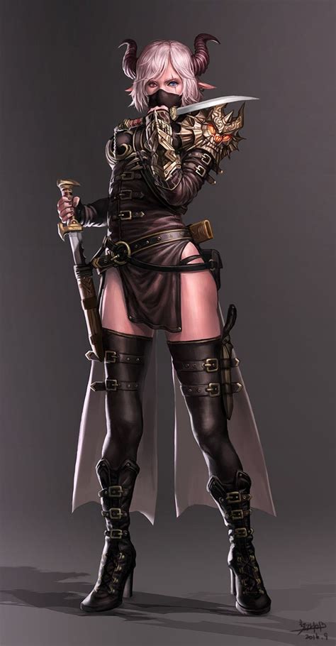 Artstation Dark Elf Assassin Kim Youngho Character Art Dungeons