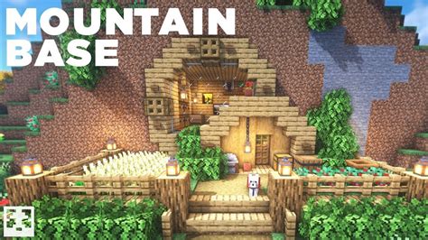 Minecraft Mountain Base Tutorial Starter Base Youtube