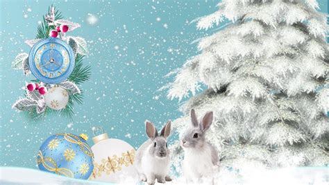 1920x1080 die 55 besten hintergrundbilder mit weihnachten und winter modern weihnachten hintergrundbilder. Weihnachten für Hasen HD Desktop-Hintergrund: Breitbild ...