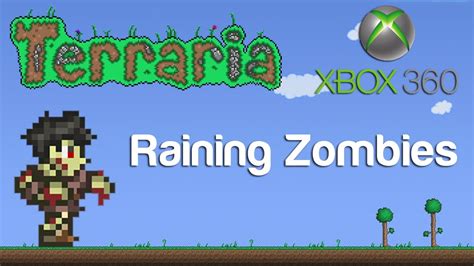 Terraria Xbox Raining Zombies 27 Youtube