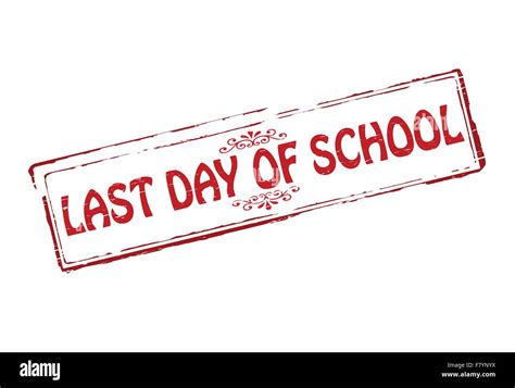Last Day Of School Stock Vector Images Alamy