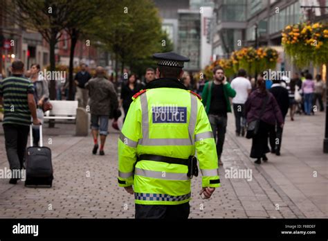 Police patrol the streets of Manchester three nights after riots hit