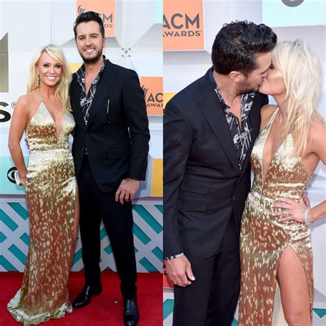 Luke And Caroline Bryan Attend The 51st Academy Of Country Music Awards At Mgm Grand Garden