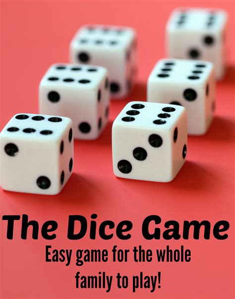 Dice Games Printable Then Roll The Second Dice And Find That Number On