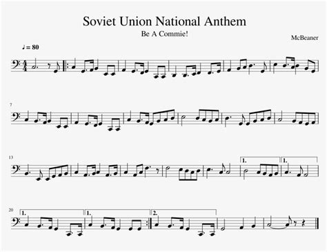 Soviet Union Sheet Music State Anthem Of The Soviet Union Png Images