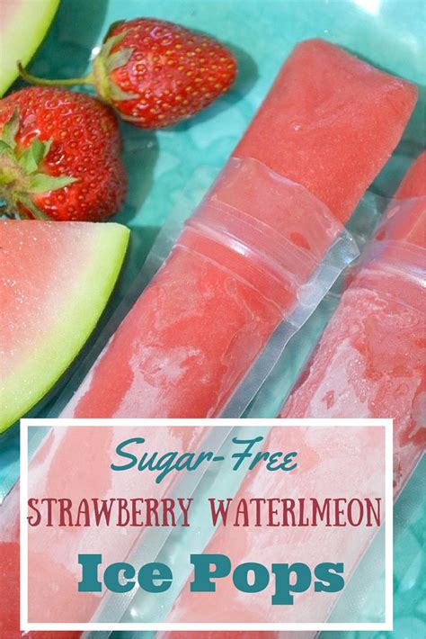 Watermelon Strawberry Ice Pops