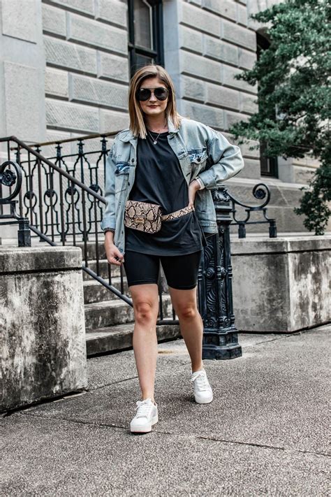 Ways To Wear The Biker Short Trend Style Worthy How To Wear Biker Shorts Perfect Travel