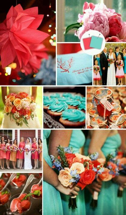 I Believe Turquoise And Coral Will Be Our Wedding Colors Wedding