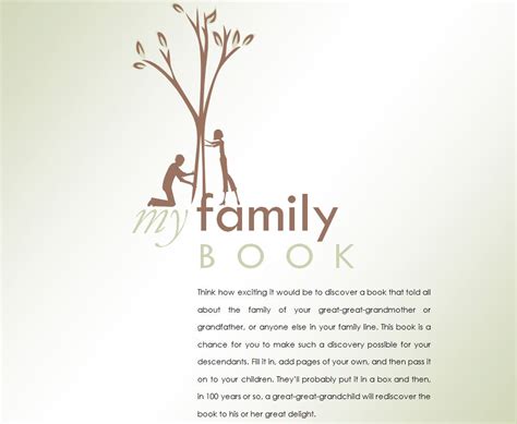 family history book family history book template