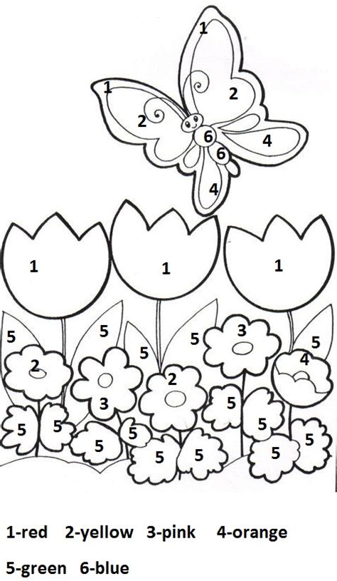 Spring Coloring Kindergarten Coloring Pages