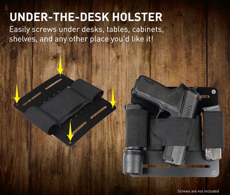 Tactical Bedside Pistol Holster For Handgun Revolver Other Gun