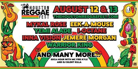2023 houston reggae fest 900 smith st houston tx 77002 united states 12 august to 13 august