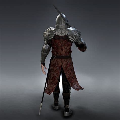 3d Model Medieval Knight Rigged Vr Ar Low Poly Rigged Cgtrader