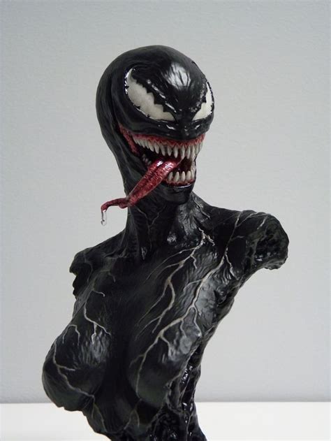 she venom bust inspired dc comics marvel resin sculpture symbiote horror collectable anne