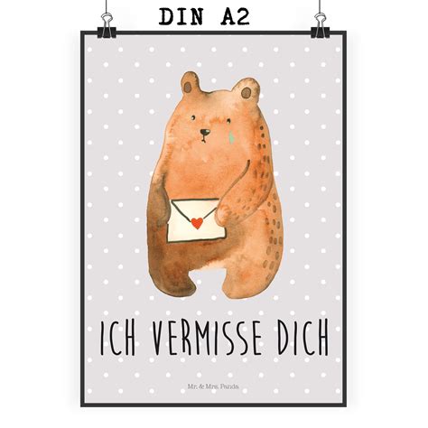 Finde bilder, die zum thema osterhase passen. Poster DIN A2 Liebesbrief-Bär | Liebesbriefe, Unglücklich ...