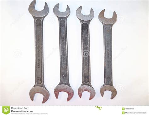 Tools For Work Steel Wrenches Stock Photo Image Of Background