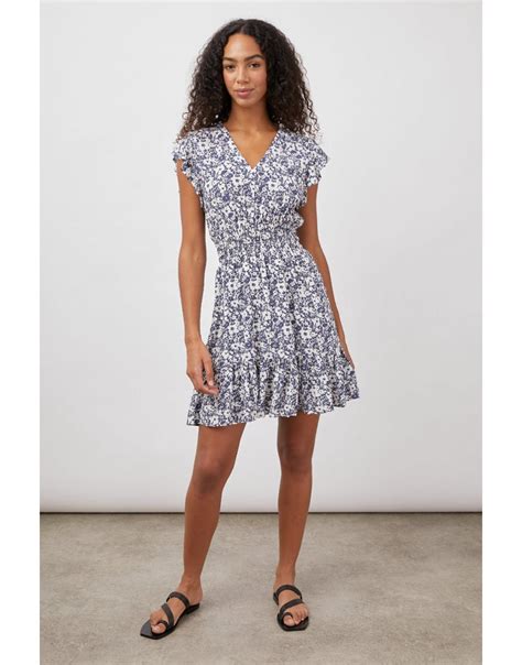 Rails Tara Navy White Texture Floral Dresses From Young Ideas Uk