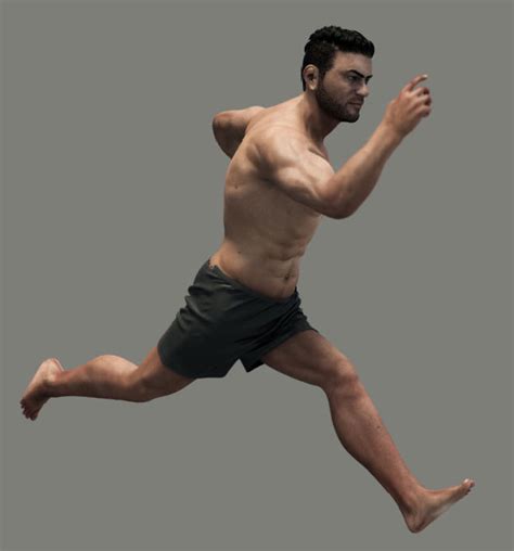 Realistic Male Body 3d Max
