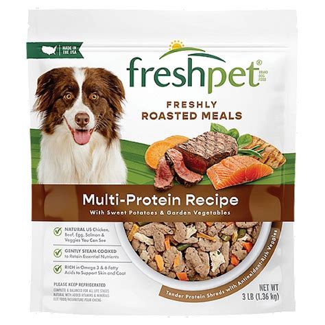 Freshpet Healthy And Natural Dog Food Fresh Multi Protein Recipe 3lb