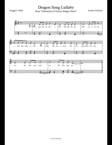 Songs about death can be comforting after losing a loved one or friend. Dragon Song Lullaby sheet music download free in PDF or MIDI