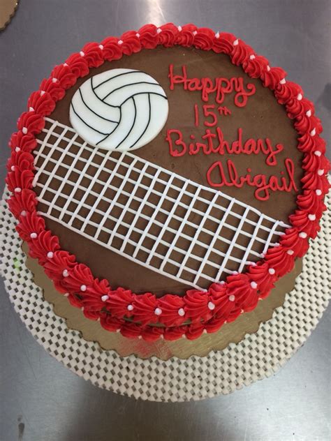 8 Volleyball Themed Birthday Cake Volleyball Birthday Cakes