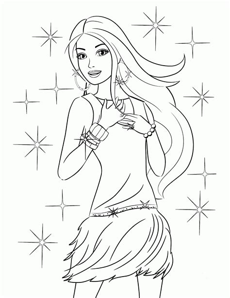 Get Barbie Coloring Pages Fashion  Awesome Coloring Page My Xxx