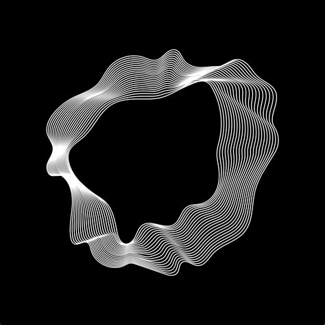 Monochrome Abstract Contour Lines Collection Download Free Vectors