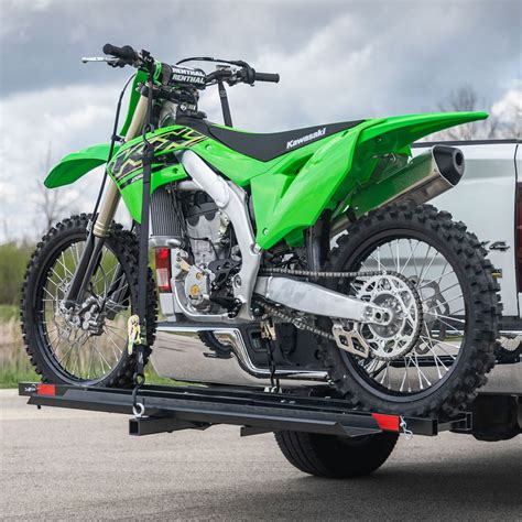 How To Tie Down A Dirt Bike On A Hitch Mounted Carrier