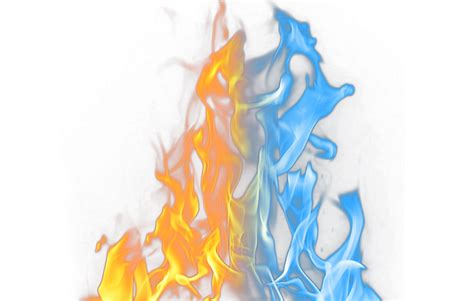 Alpha Fire Flame Yellow Blue Fire Material Png Download 786500