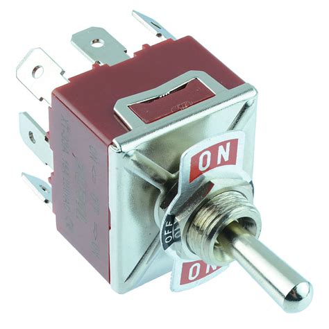 Single Or Double Pole Toggle Flick Switch 15a 250vac Spst Spdt Dpst