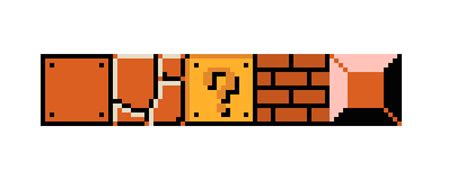 Mario Blocks Pixel Art Mario Block Pixel Art Super Mario Maker Hd